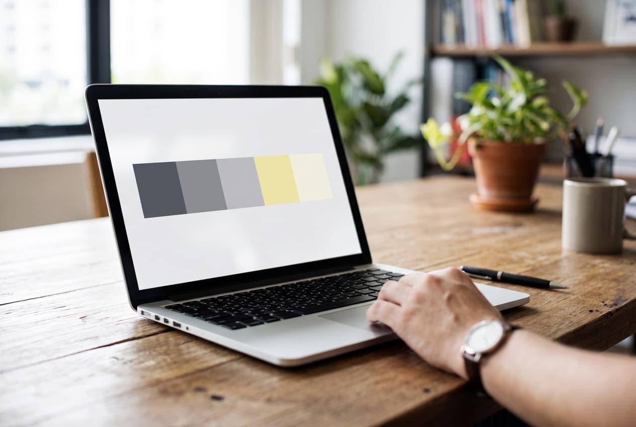 Écran d'ordinateur portable affichant la décomposition d'un budget en segments de tailles inégales, la lecture poste par poste qui permet de comparer deux devis de projet web analytics