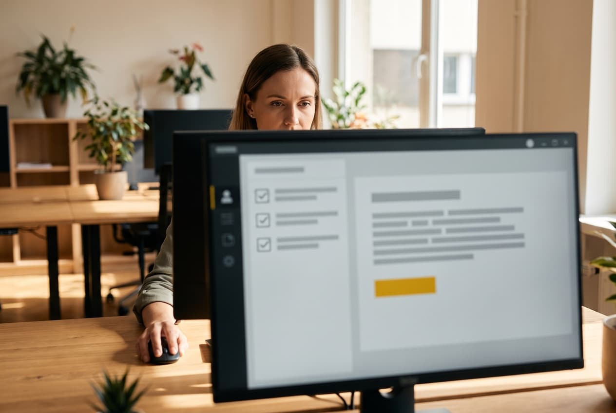 Responsable marketing ajustant les segments de sa base avant d'envoyer une campagne emailing